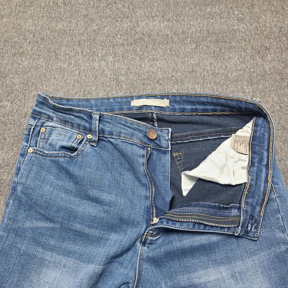 Tractr Womens Jeans 10 Blue Open Distressed Hem Festival Denim Beach Party Pants - Picture 6 of 12